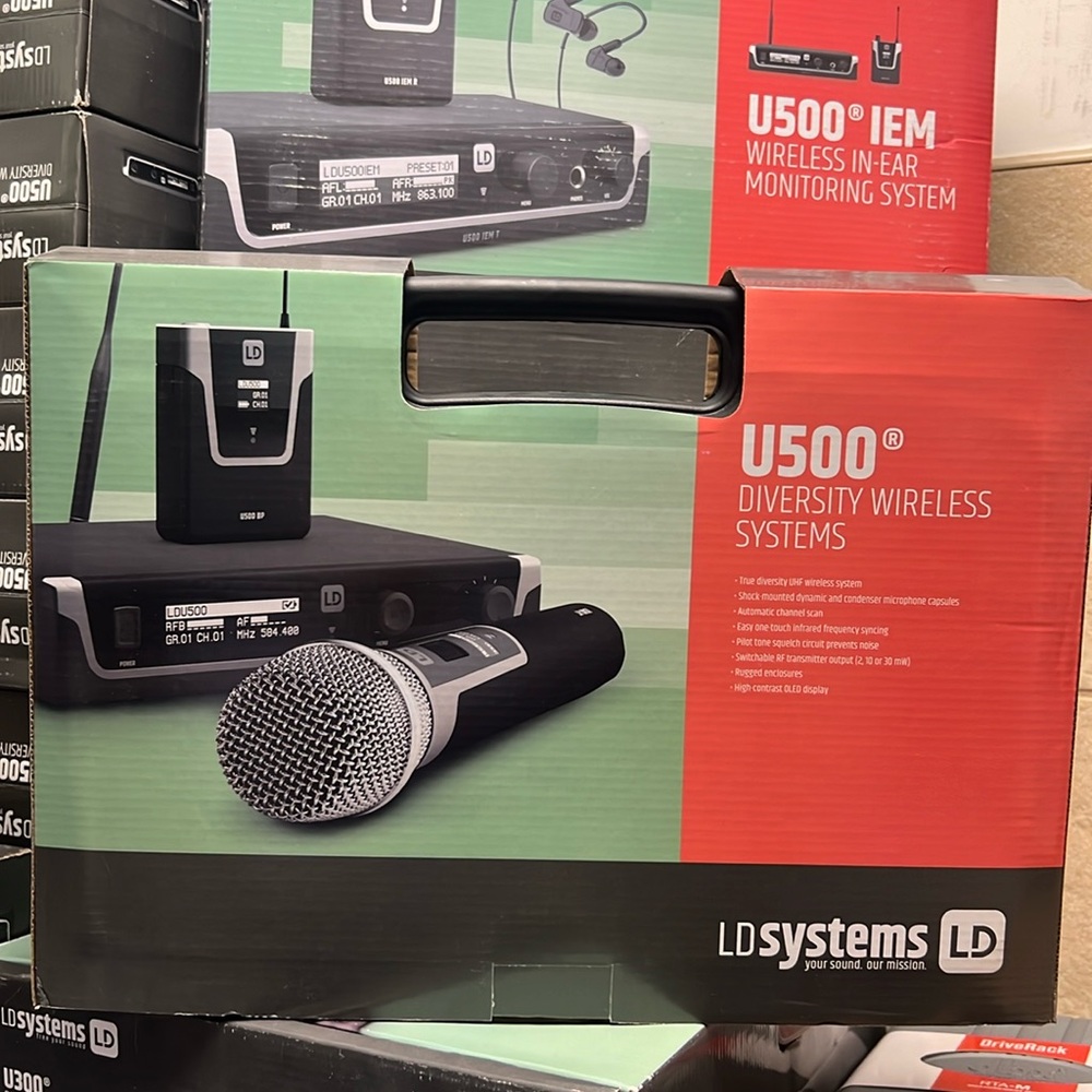 LD Systems U504.7 IEM Wireless In-Ear Monitoring System w/Universal Power Supply